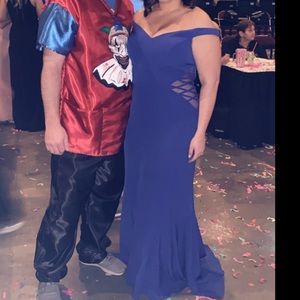 Blue formal gown